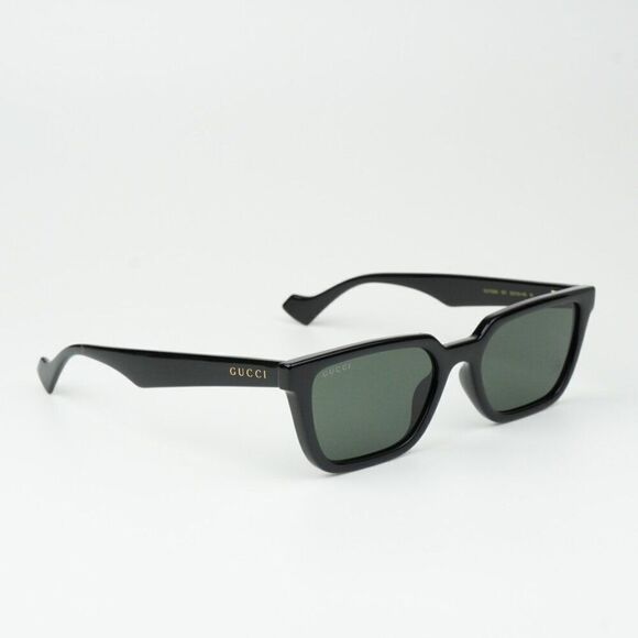 NEW Gucci GG1539S 001 Black Grey Unisex Rectangle Sunglasses GG 1539S main image 4